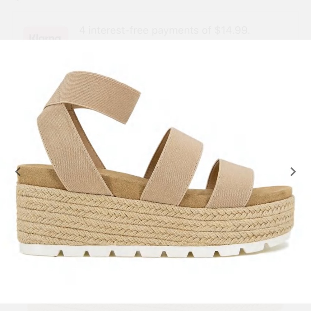 ESPRIT ALLISON PLATFORM ESPADRILLES SZ 9.5